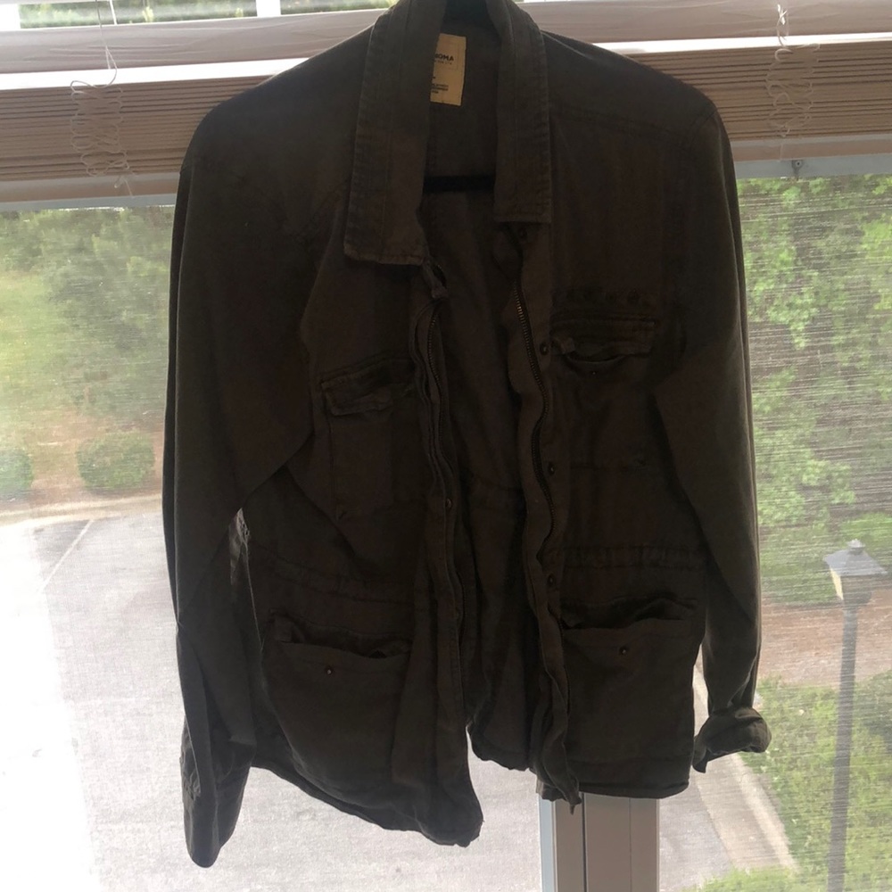 Olive green jacket !